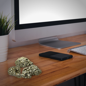 AGATE Original Pyrite Stone for Wealth and Business Luck/ Vastu / Working Table Decor.