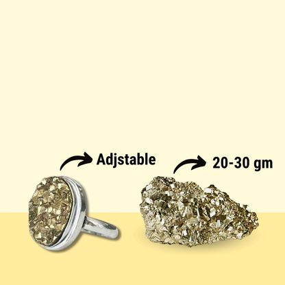 Pyrite Stone & Pyrite Ring Set – Wealth, Protection & Grounding