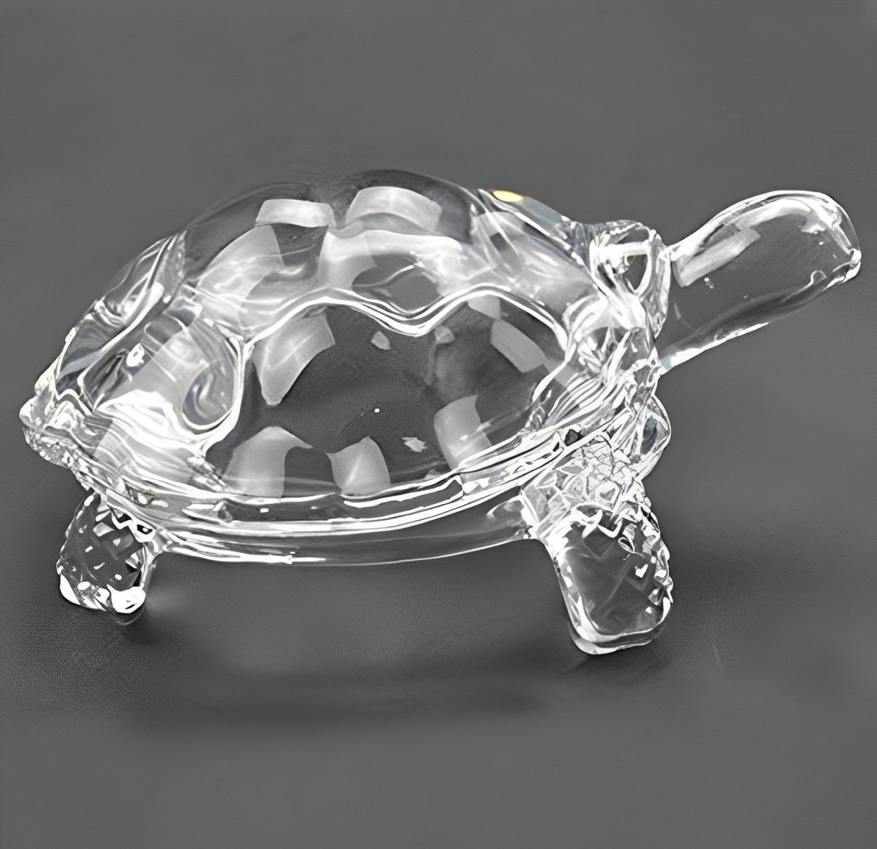 Glass Crystal Turtle/Tortoise - Fengshui Vastu Tortoise for Goodluck, Showpiece for Home/Office Decor, Gift Item