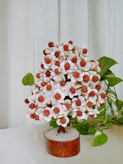 Wealth, Abundance & Prosperity: Natural & Original Gomti Chakra Crystal Tree | Showpiece for Home, Office, Table