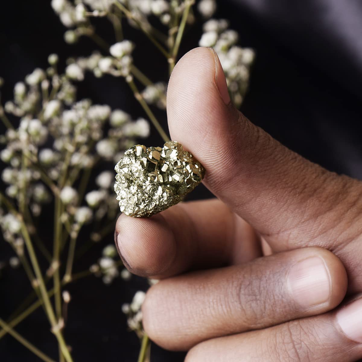 Pyrite Stone & Pyrite Ring Set – Wealth, Protection & Grounding