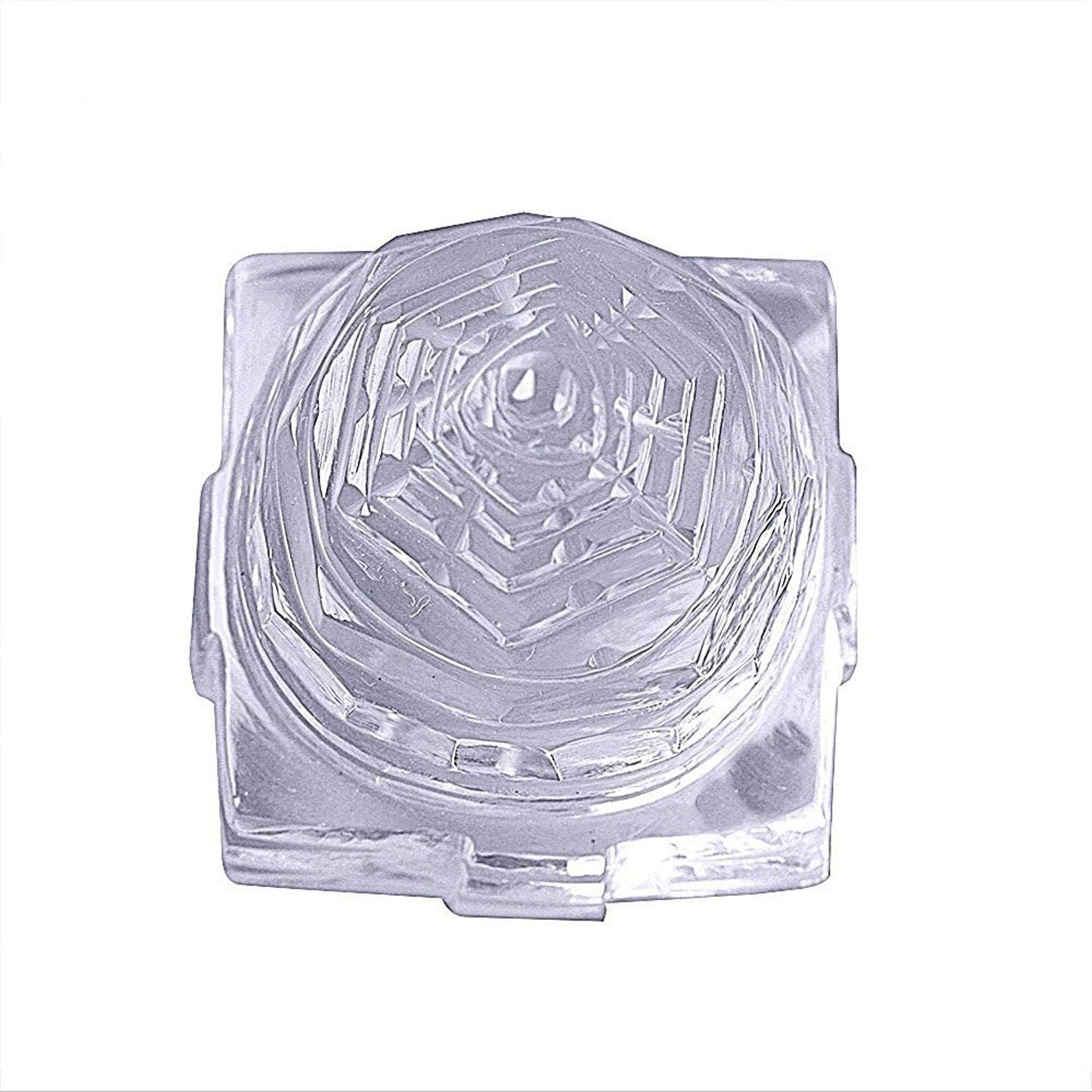 Original Sphatik Shree Yantra (Maha Meru Yantra) - Authentic Crystal for Enhancing Wealth, Prosperity, and Positive Energy