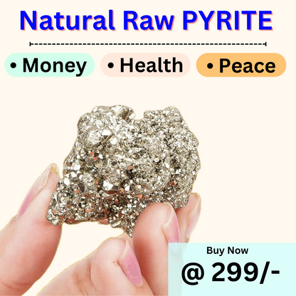 AGATE Original Pyrite Stone for Wealth and Business Luck/Vastu/Working Table Decor with Increased Will power and Manifestation