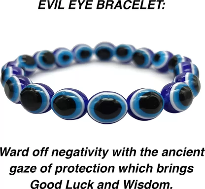 Spiritual Blue Evil Eye Bracelet | For Protection (Nazar Battu) & Blessings | Gift for both Men & Women