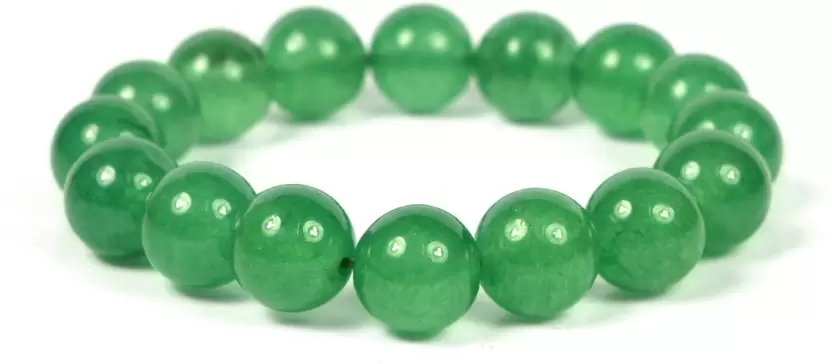 Certified Natural Green Aventurine Round Beads Crystal Stone Bracelet