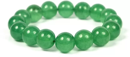 Certified Natural Green Aventurine Round Beads Crystal Stone Bracelet