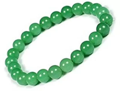 Certified Natural Green Aventurine Round Beads Crystal Stone Bracelet