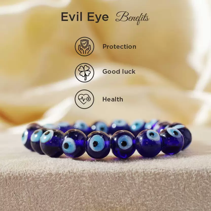 Spiritual Blue Evil Eye Bracelet | For Protection (Nazar Battu) & Blessings | Gift for both Men & Women