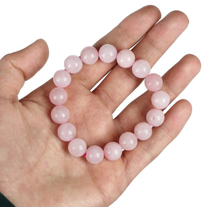 Certified Natural Rose Quartz Stone Bracelet: Unconditional Love & Acceptance